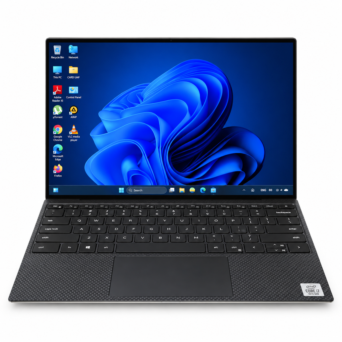 Dell XPS 13 9310 بخلفية بيضاء