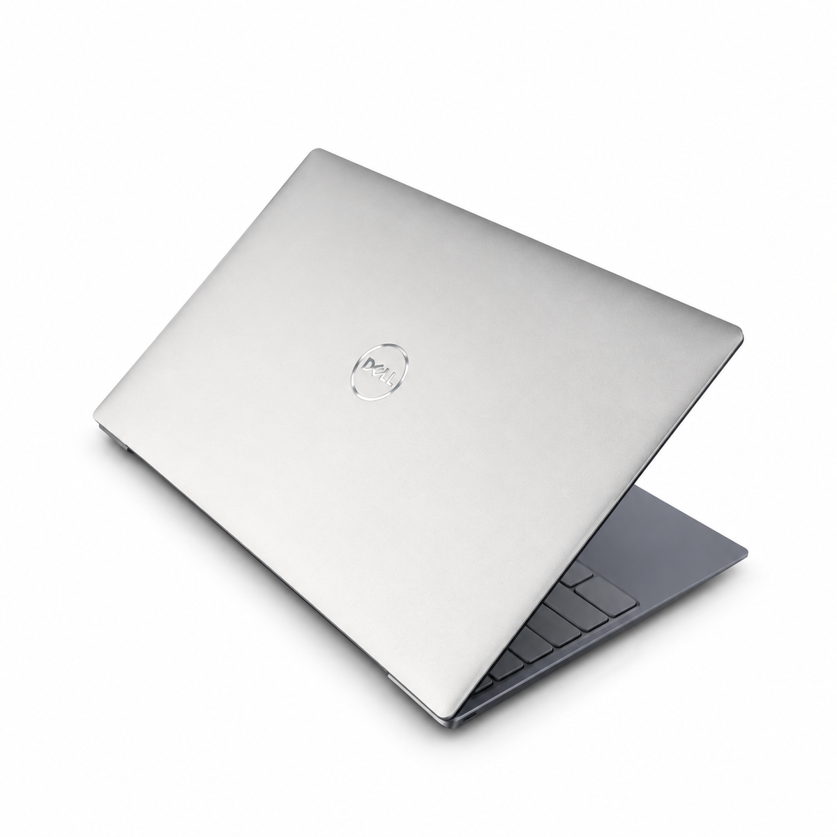 Dell XPS 13 9315 silver lid on white background