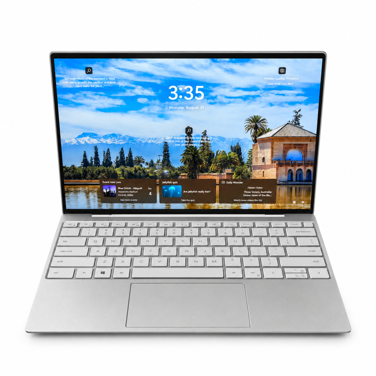 Dell XPS 13 9315 front view on white background